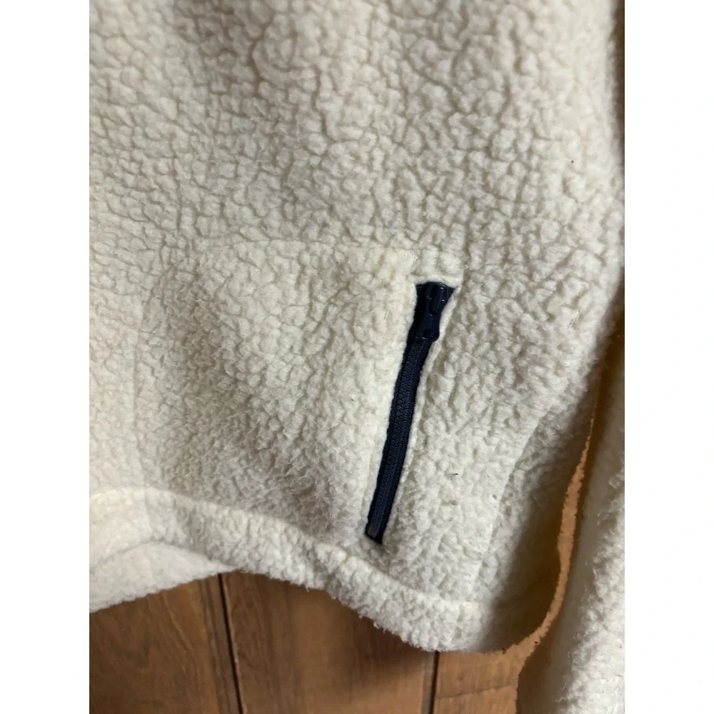 JCrew comfy cozy‎ plush Sherpa 1/4 zip popover with 2 pockets size S